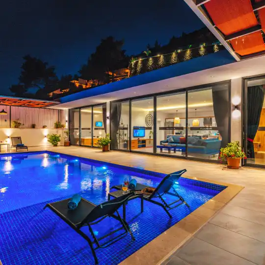 Kalkan İslamlar’da Balayı Çiftlerine ve Ailelere Özel, Muhafazakar, Konforlu Villa